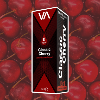 INNOVATION Classic Cherry vape juice lets you enjoy a robust, fruity flavour with the taste of delicious fresh cherries.