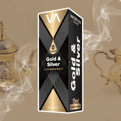 INNOVATION Gold & Silver E-juice has a strong flavour of traditional English tobacco and black tea aftertaste.