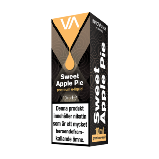 INNOVATION Sweet Apple Pie E-juice has a pleasant apple pie taste with mild hint of cinnamon, cream and caramel. Sweet baked pastry aftertaste.