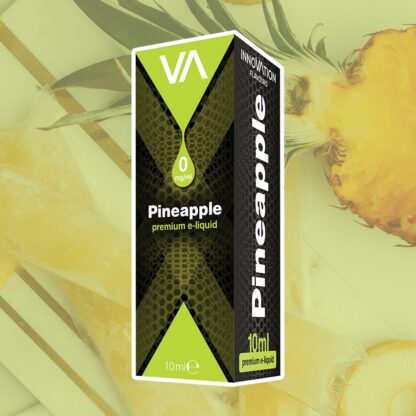 Innovation Flavours Pineapple e-juice black and green package pineapple background